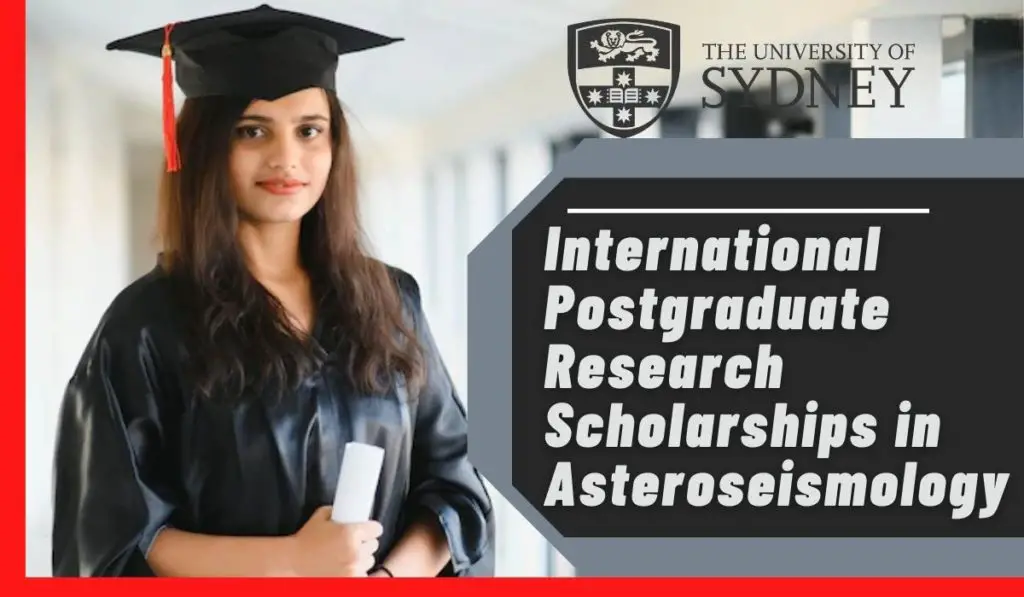 International Postgraduate Research Scholarships in Asteroseismology, Australia