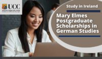Mary Elmes Postgraduate Scholarships in German Studies at University College Cork, Ireland