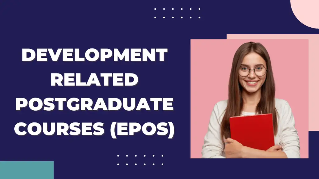 Development-Related Postgraduate Courses (EPOS)