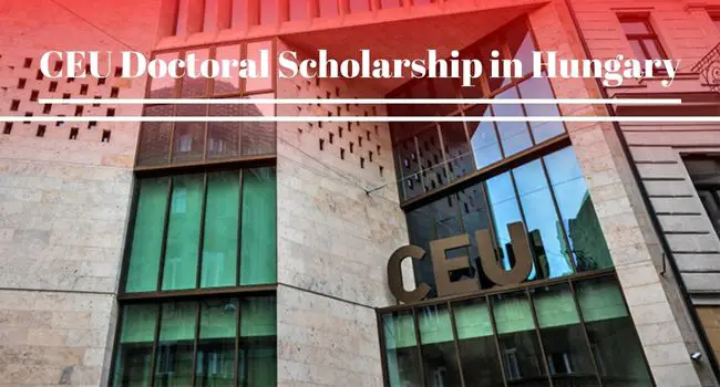 CEU Doctoral Scholarship in Hungary