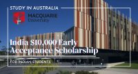 India $10,000 Early Acceptance Scholarship at Macquarie University, Australia
