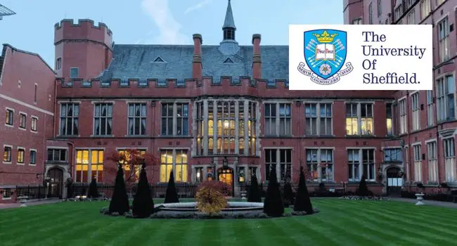 International Postgraduate Scholarship at the University of Sheffield, UK.