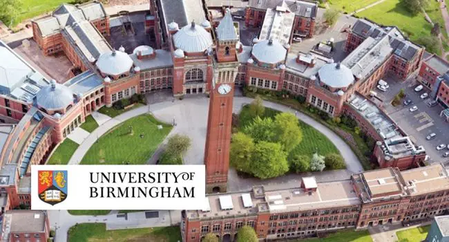 The University of Birmingham GREAT Scholarships for Students from India and Thailand.