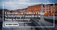 University of Padova-China Scholarship Council (CSC) Joint Scholarship in Italy
