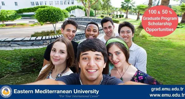 100% and 50% Tuition Fee International Scholarships at Eastern Mediterranean University, Turkey.