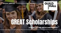 Guildhall School of Music & Drama 2023 GREAT Scholarships for Indian and Mexican Students.