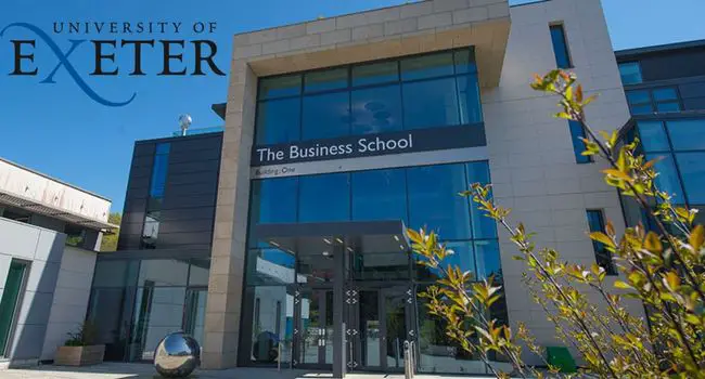 Exeter Business School MRes + PhD Scholarships in Management and Business for UK-International Students