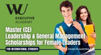 Master (CE) Leadership & General Management Scholarships for Female Leaders at WU Executive Academy in Austria