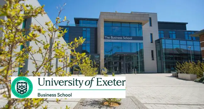 University of Exeter Business School International MRes + PhD Scholarships in Management and Business