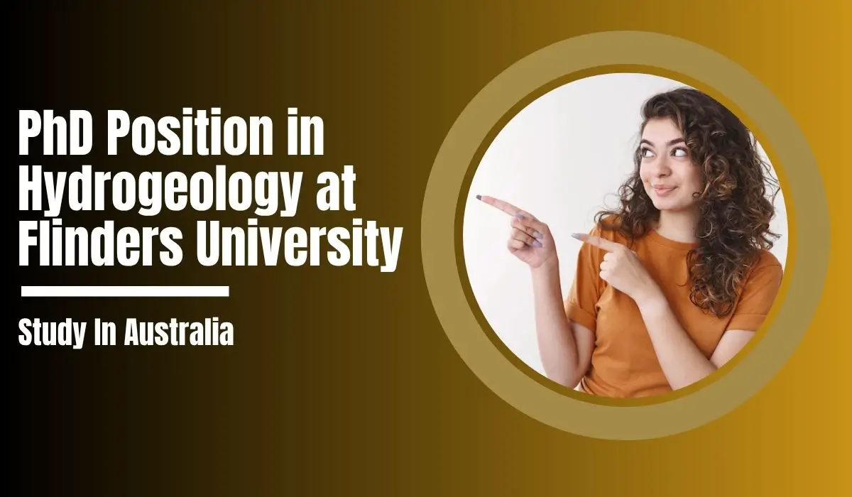 PhD Position in Hydrogeology at Flinders University, Australia